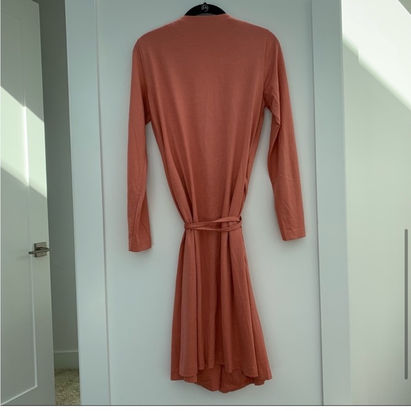 NWT Diane Von Furstenberg Terra Cotta Silk Blend Wrap Dress - Picture 5 of 8